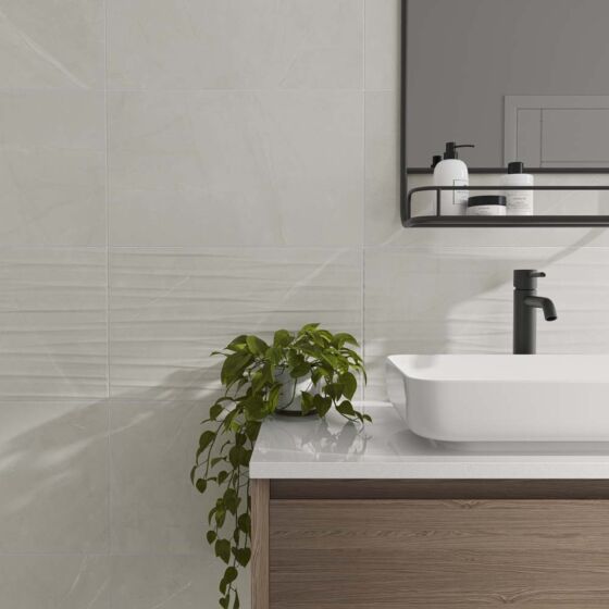 Elbert Blanco Matt Ceramic Wall Tile 33x55cm