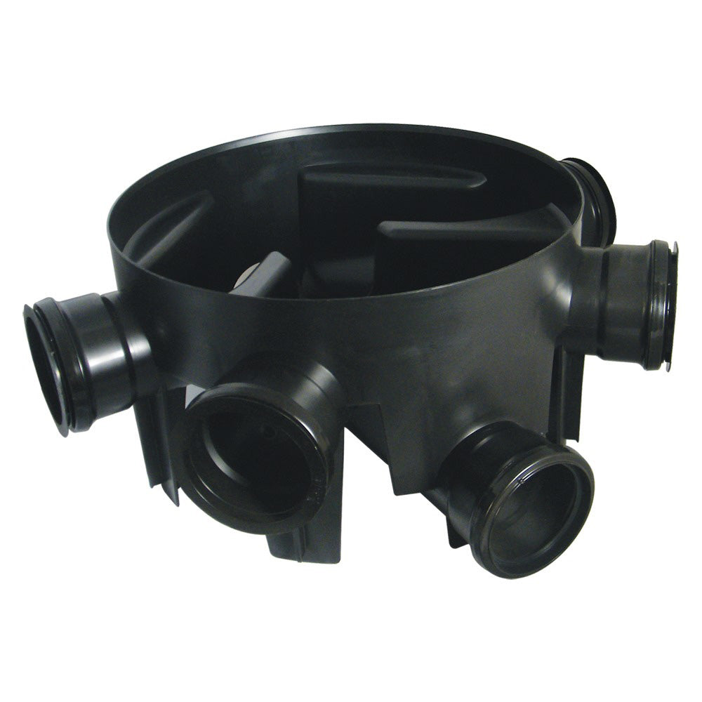 110mm x 450mm Inspection Chamber - 270mm Deep - 5 x 110mm Fixed Inserts c/w 4 Socket Plugs