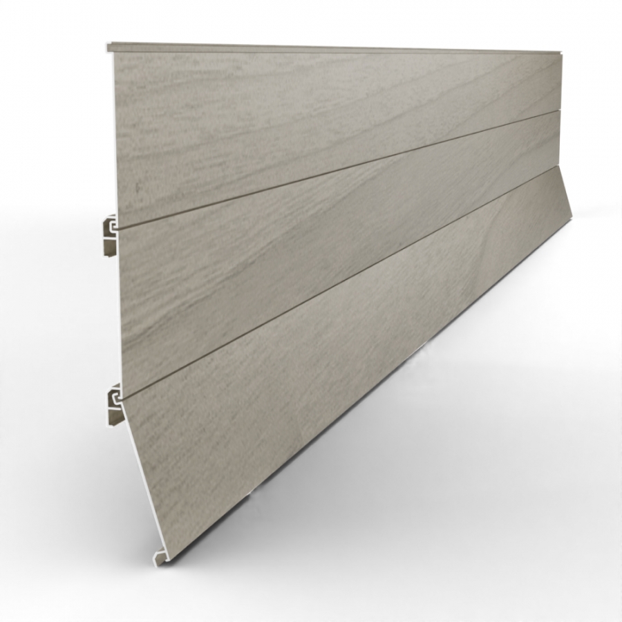 Aluminium Cladding Panel - 150mm x 2825mm Grey Ash
