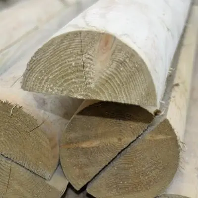 100mm Half Round Rail