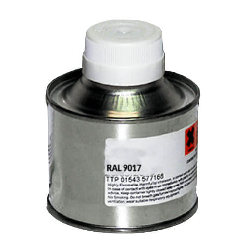 Aluminium Gutter And Fascia Touch Up Paint - Black 125ml (9005 Matt)