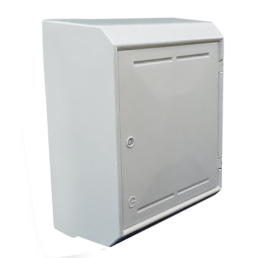 Mitras Surface Mounted Gas Meter Box With Backplate and Cover MK2 - White