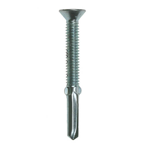 12G (5.5mm) x 85mm - Timber To Steel Winged Heavy Section Self Drilling Screw Termite Phillips Countersunk - Bag of 20