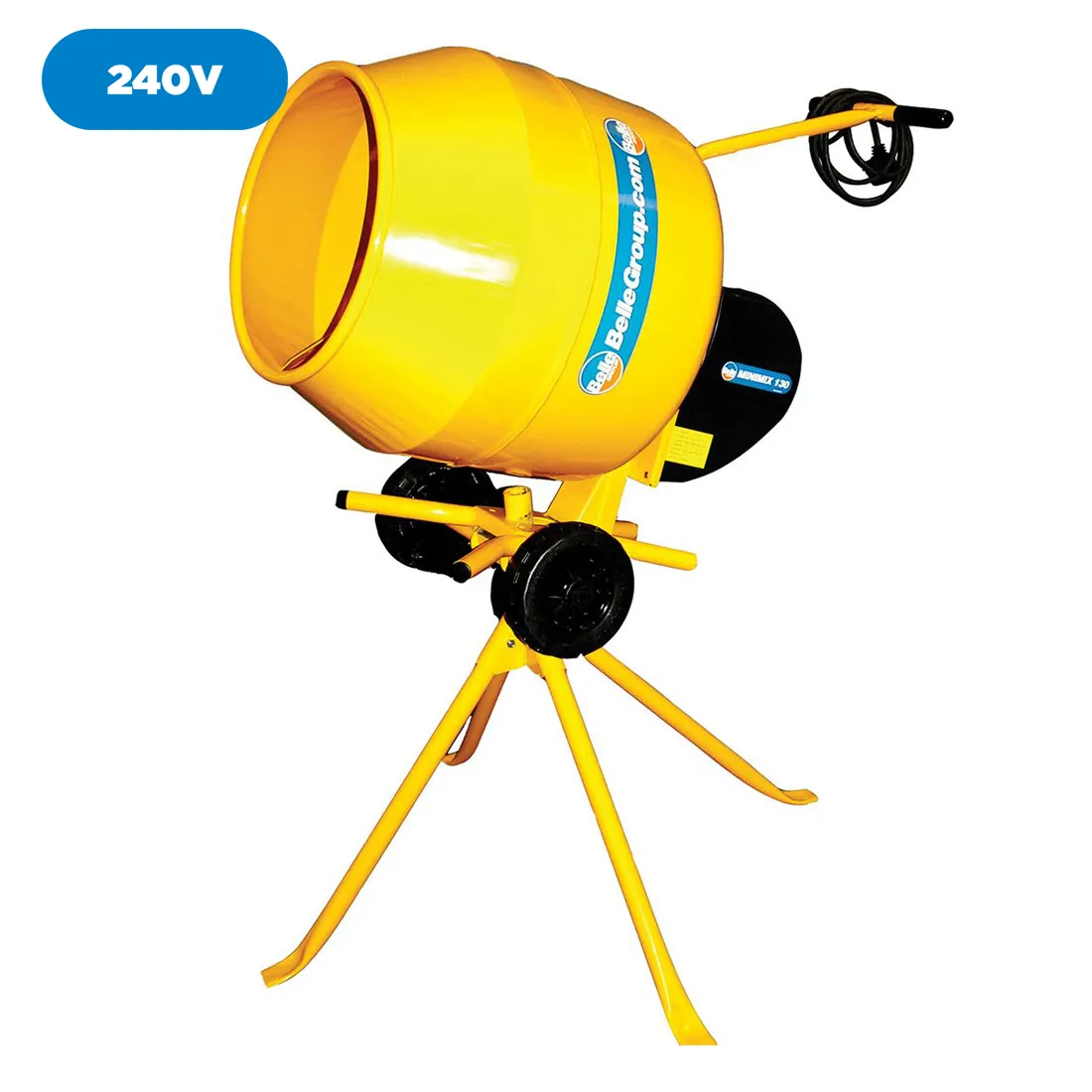 Cement Mixer Belle Minimix 130 240V Inc Stand