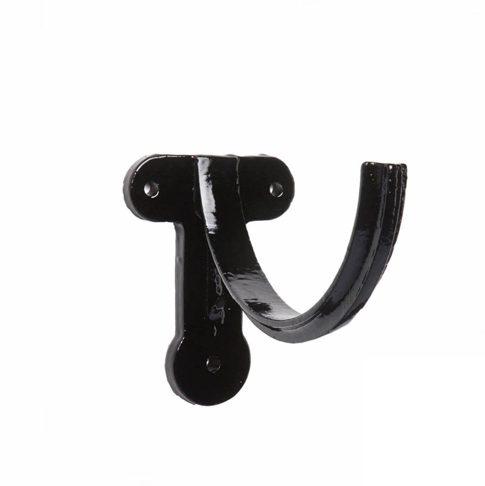 Cast Iron Deep Half Round Gutter Fascia Bracket - 125mm Black