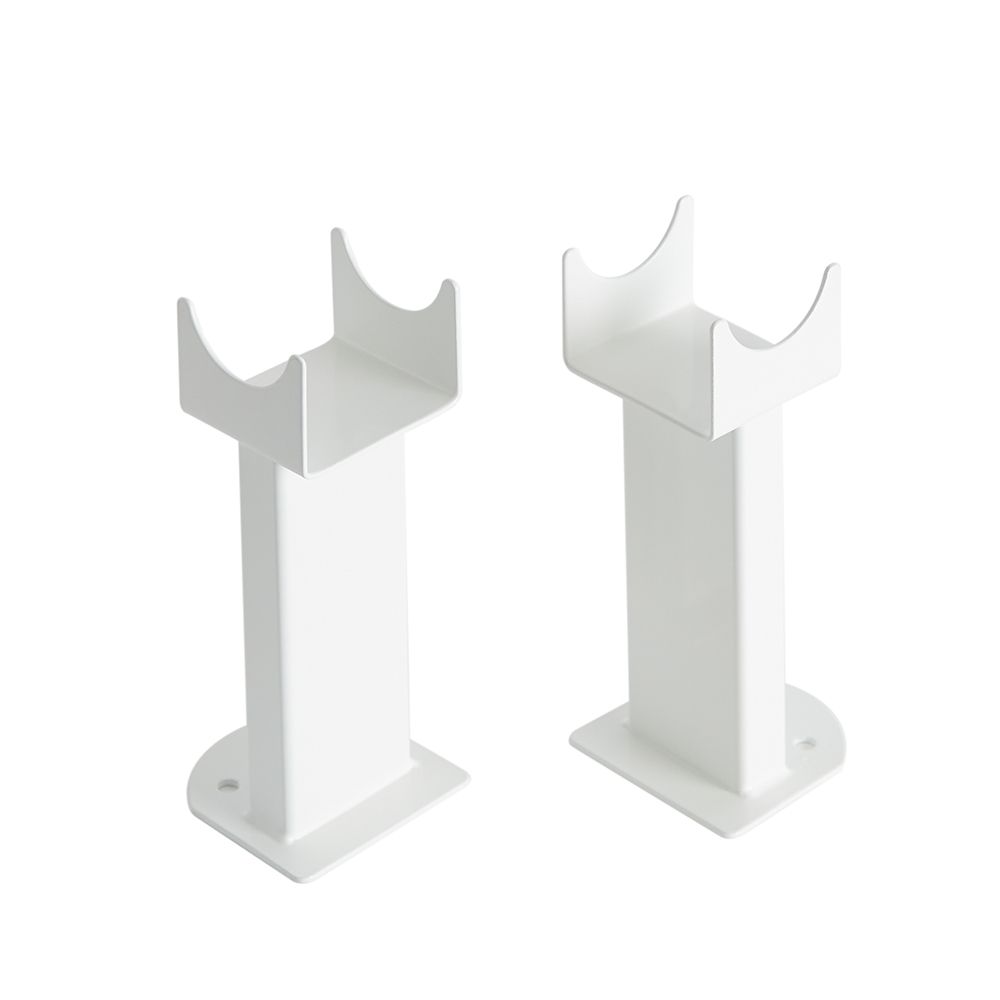 White Floor-Mounting Feet for oval Designer Radiators 2pcs