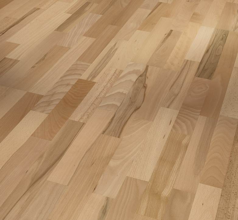Beech Countryside Basic 11-5 3-strip Matt lacquer