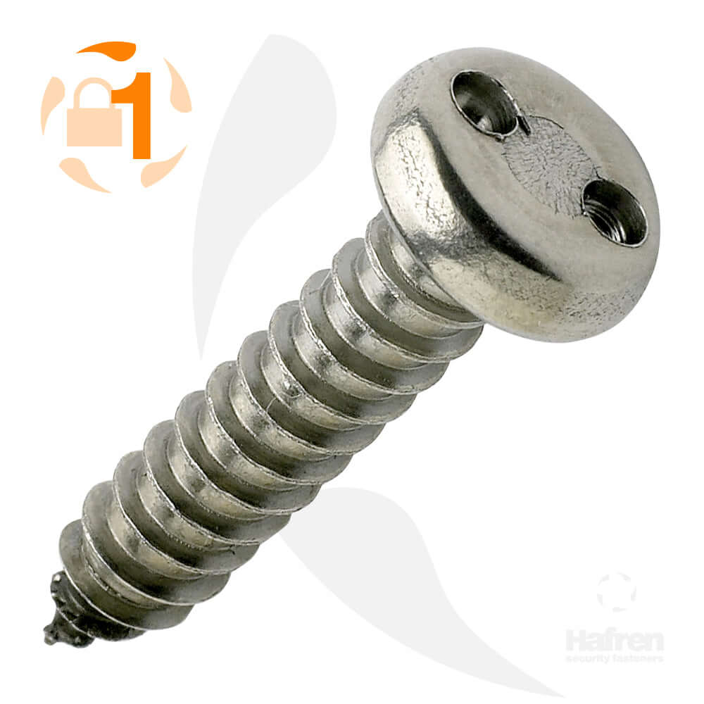 Pan Head A2 Stainless Steel 2-Hole Self Tapper
