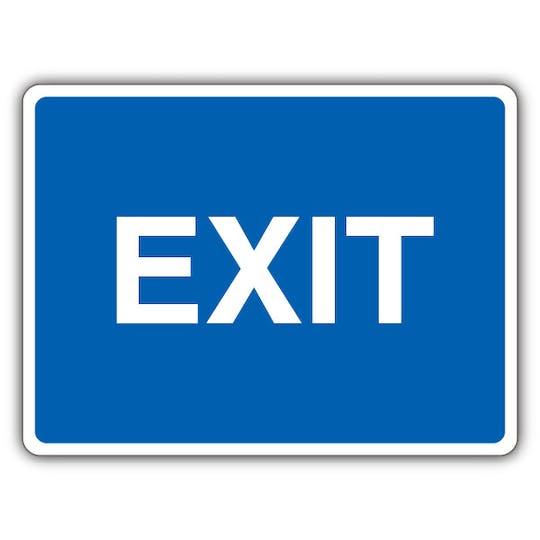 Manual Arm Barrier Signs