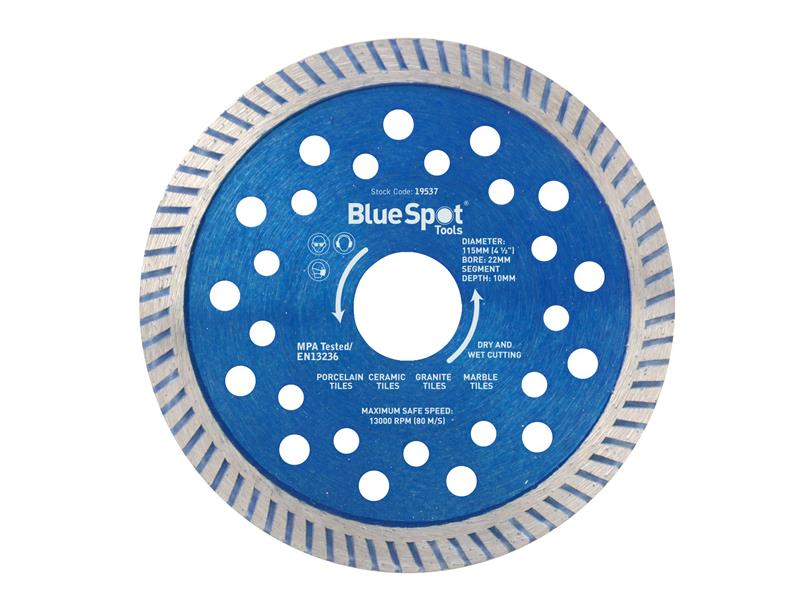 Bluespot Tools 19537 Turbo Cutting Disc 115 X 22Mm