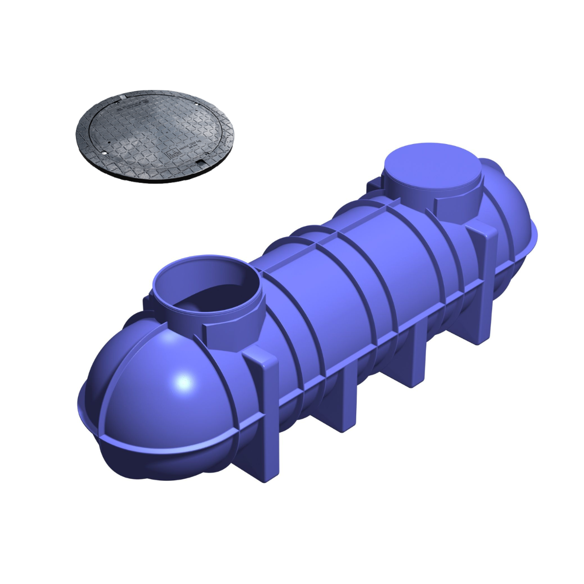 4,400L Non-Potable Underground Tank (Includes Pedestrian Lid) Purple
