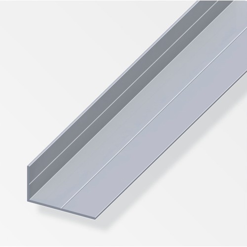 Alfer Aluminium Angle 23.5mm x 43.5mm x 1.5mm x 2.5mtr - Silver