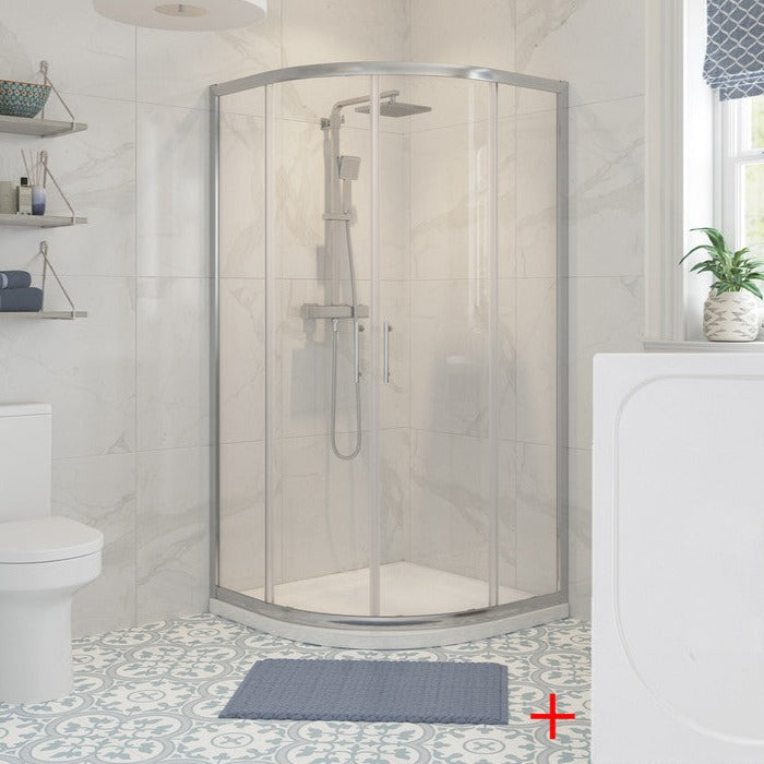 Reflexions Classix 900mm 2 Door Quadrant & Tray Pack