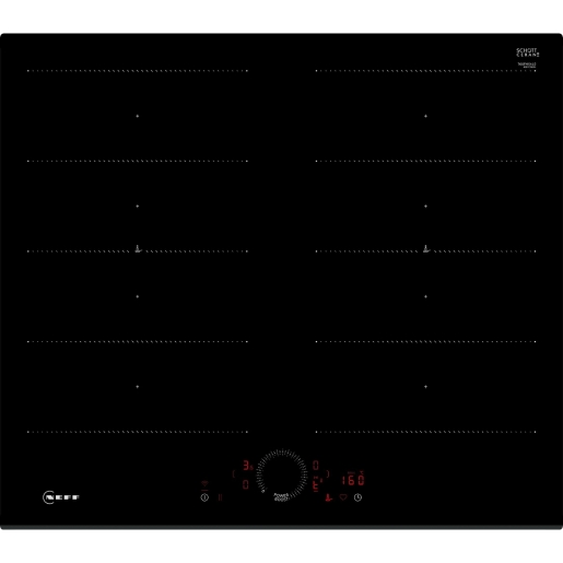 NEFF N70 Home Connect Twist Touch Twin Flex Induction Hob Black Glass 60cm - T66FHX4L0