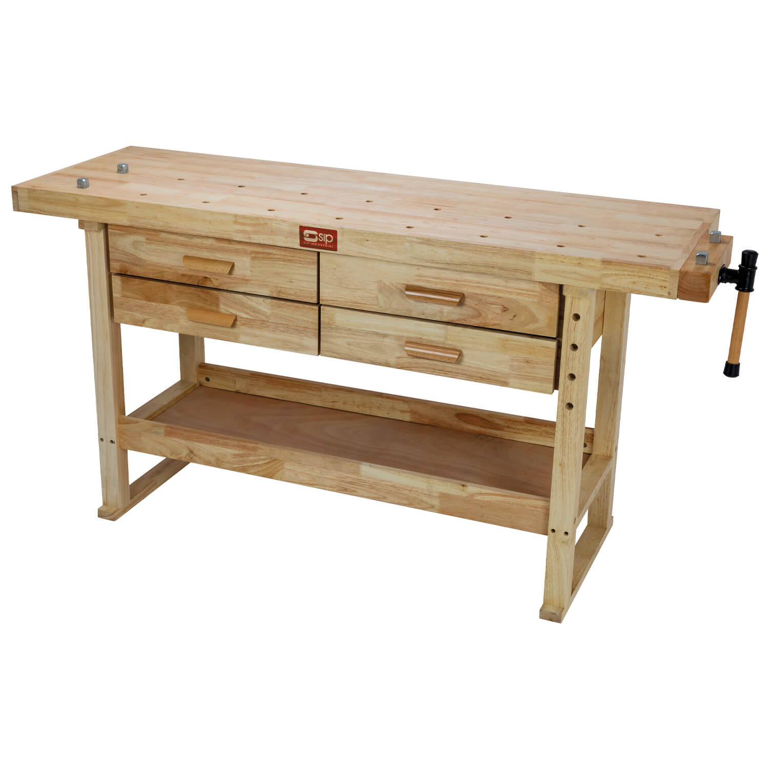 Sip 01460 Professional Hardwood 4-Drawer Workbench