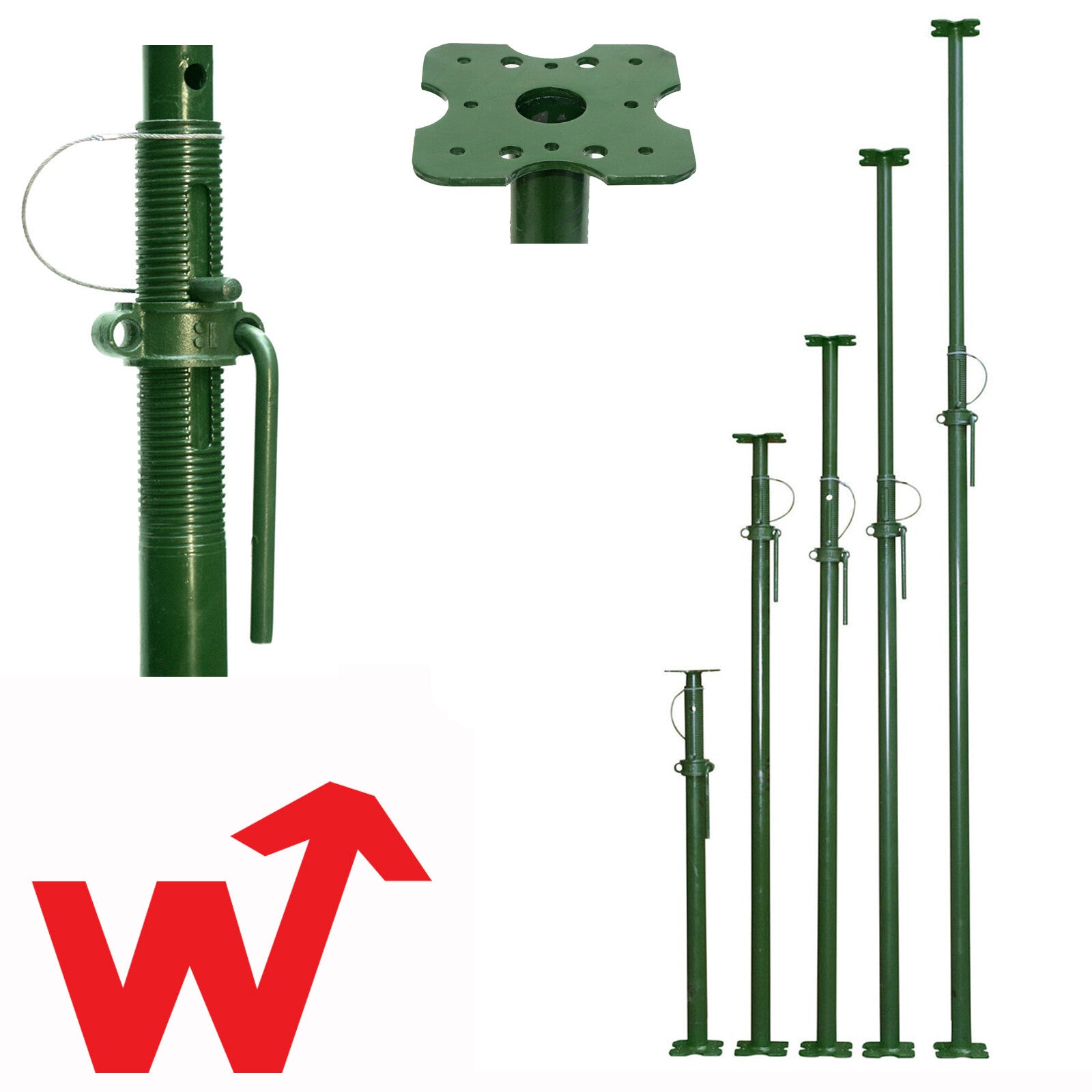 Acrow Props Size 3 | 2.59m -3.96m | Heavy Duty