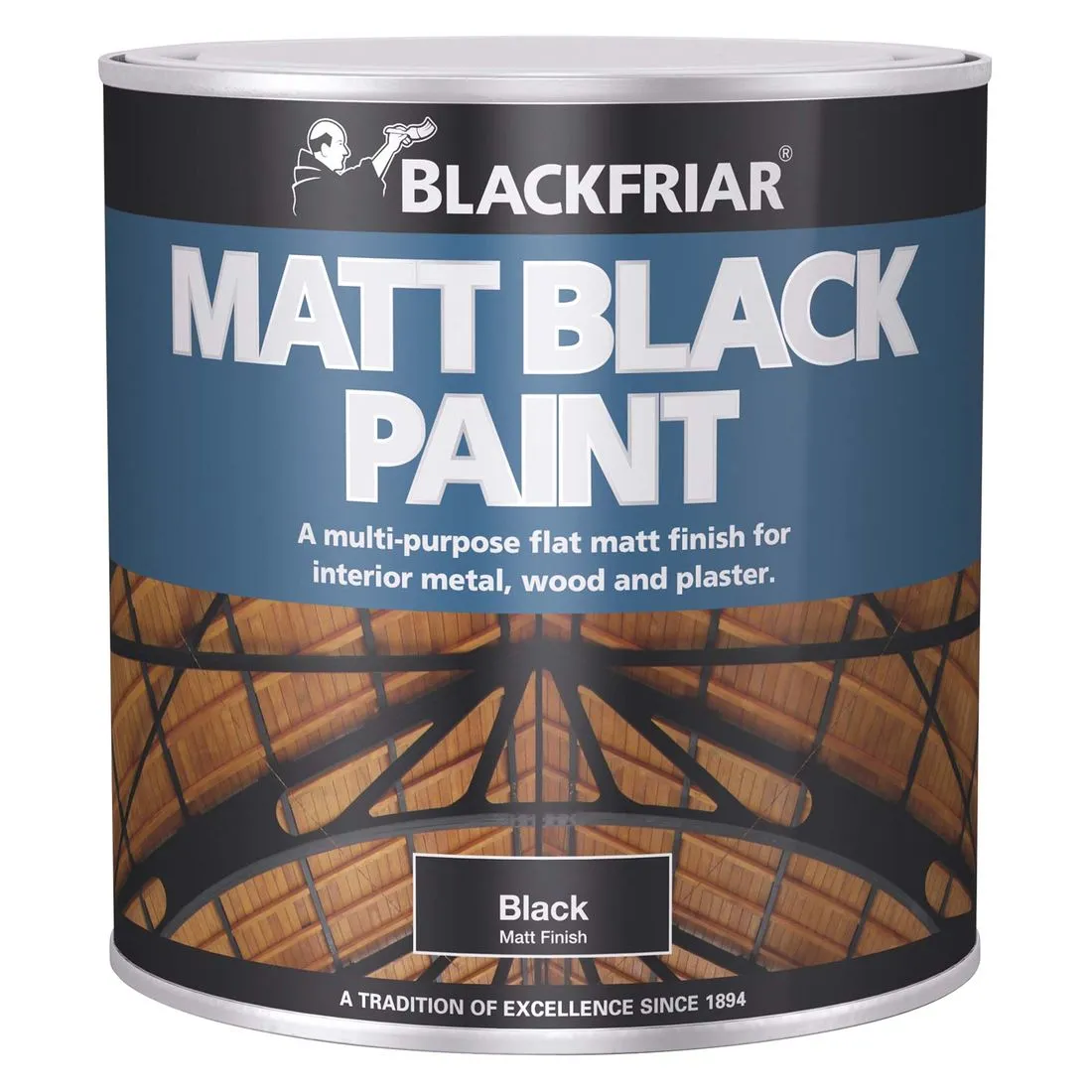 Blackfriar Matt Paint Black 1L