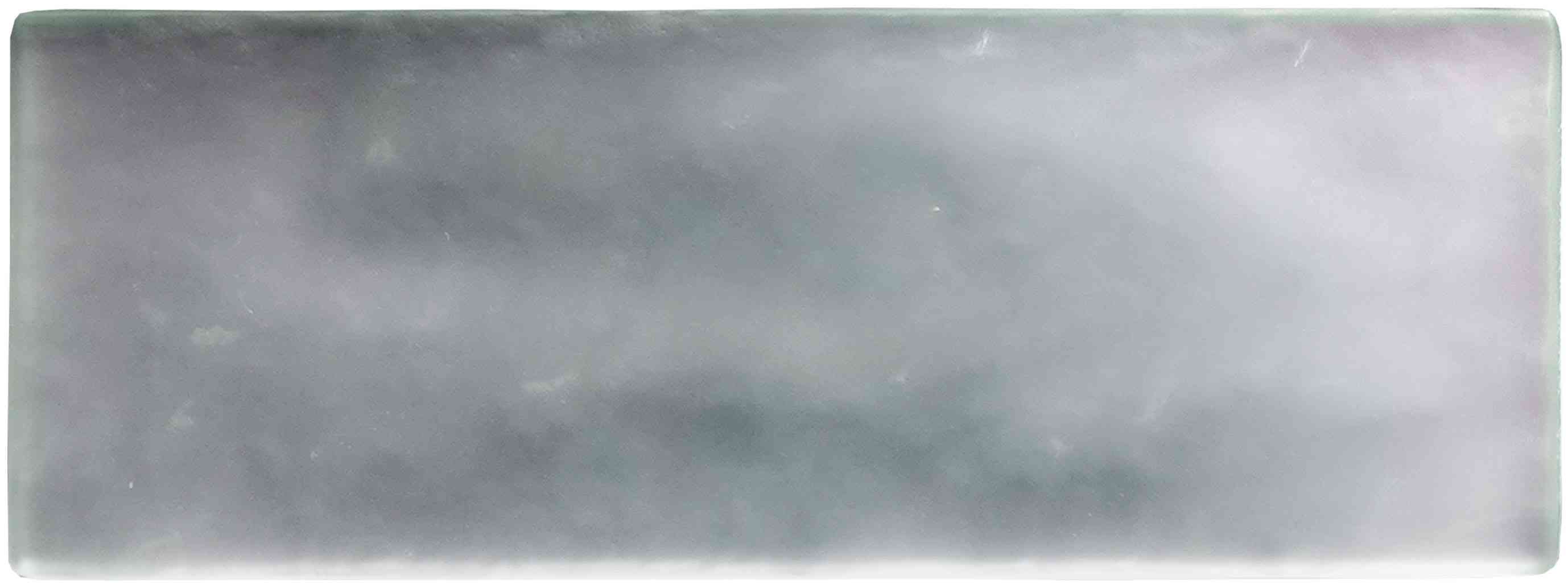 Original Style Glassworks Silver Frost Brick Radiance Tile 8x20cm