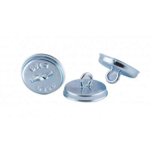 Wire Eye Loop Back Buttons (Back Only) Size No 30 UK - 50 Pack