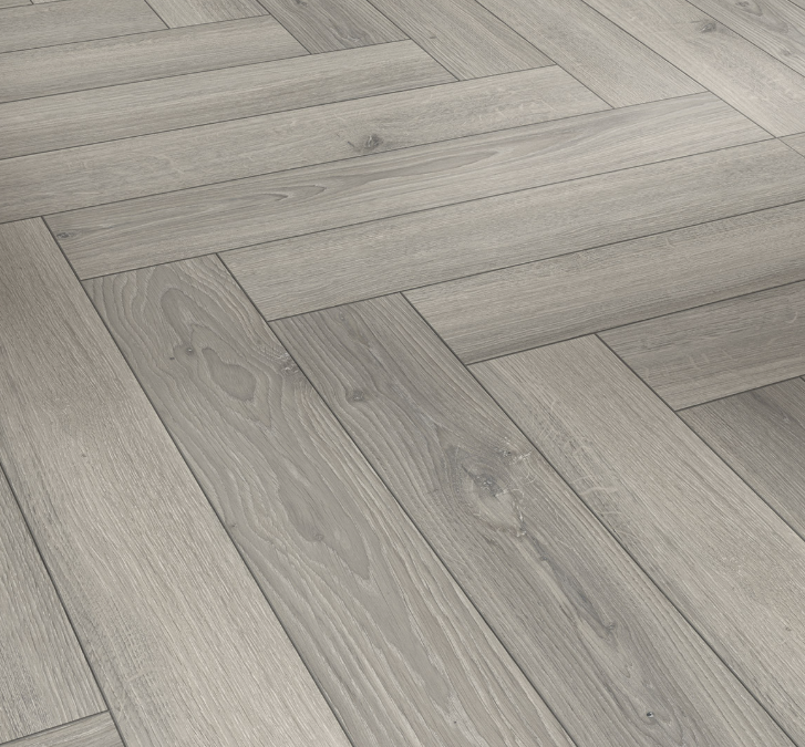 Oak Studioline light-grey- Townhouse Trendtime 3, Herringbone, Natural matt texture