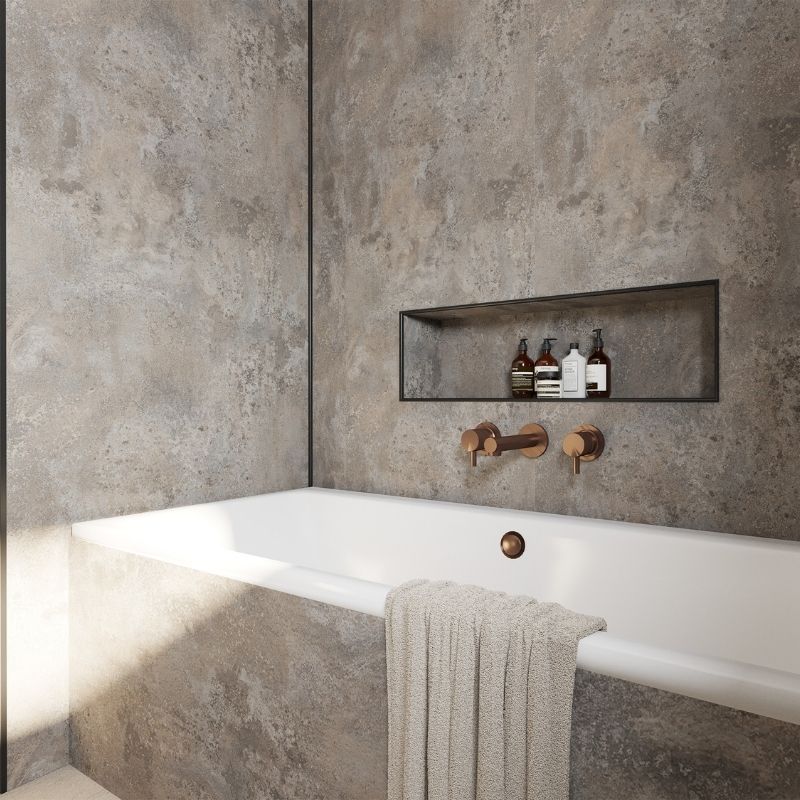 Laminate Wall Panel Square Edge - 1210mm x 2420mm x 11mm Vintage Concrete