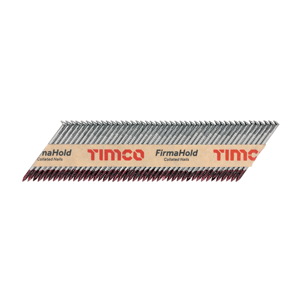 34° First Fix Stainless Steel Ring Shank Paper Collated Strip Nails (No Gas)