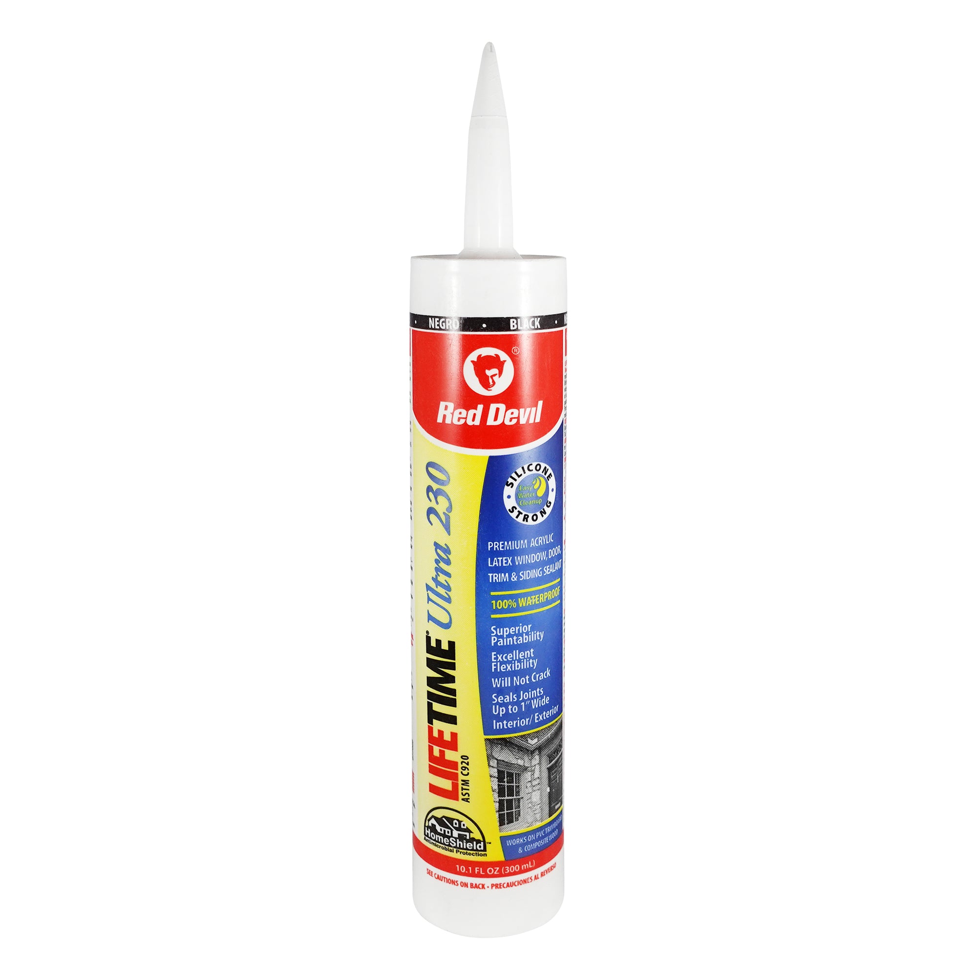 Red Devil Lifetime® Ultra 230 Premium Elastomeric Acrylic Latex Sealant 10.1 FL. OZ. Cartridge - Black