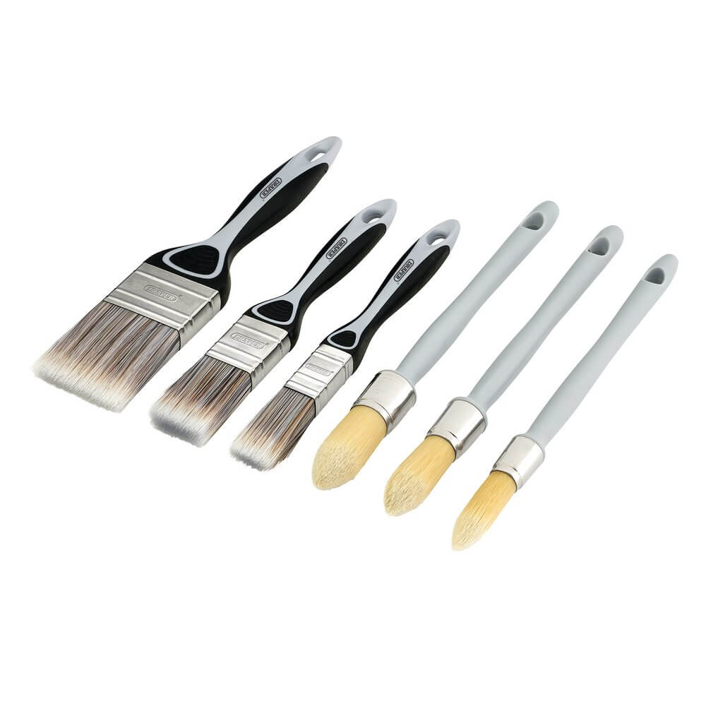 Draper Flat And Round Sash Paint Brush Set (6 Piece) Pk 1 20450