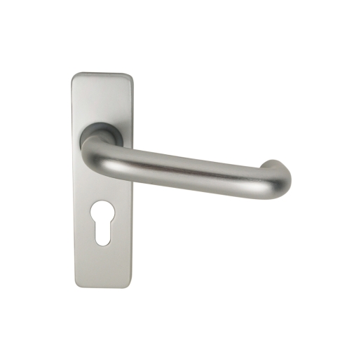 4FireDoors Round Bar Lever On Europrofile Backplate 19mm