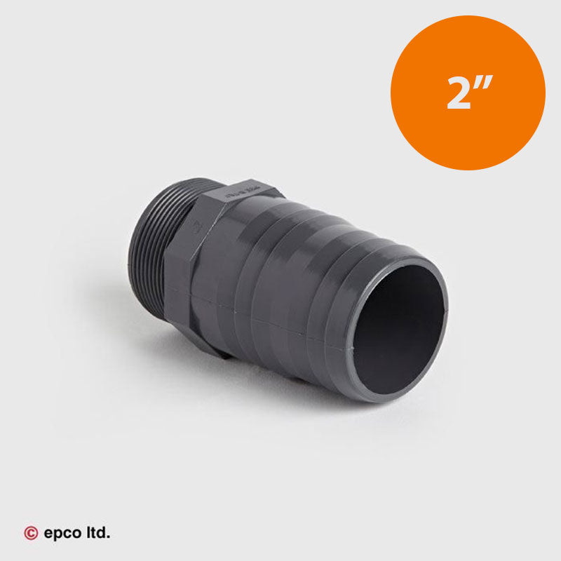 2" x 60mm U-PVC Threaded Hosetail