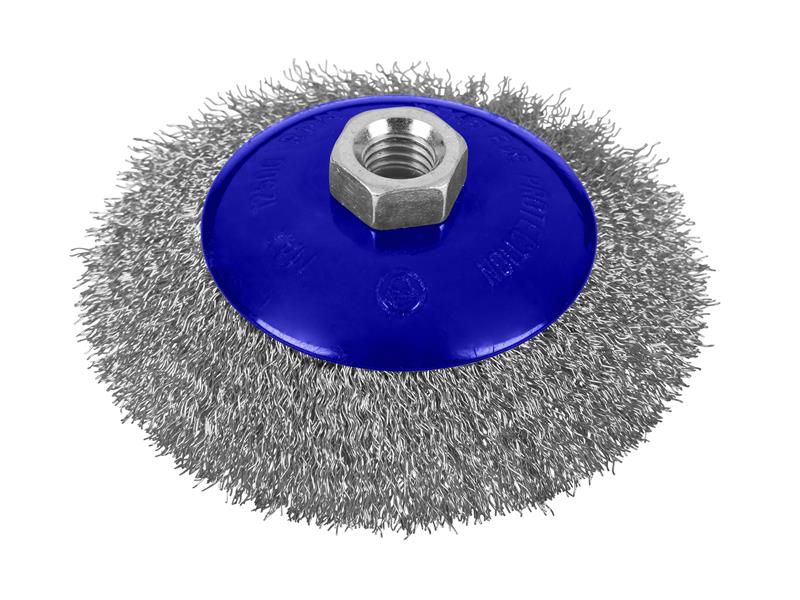 Bluespot Tools 19220 Steel Bevel Wire Cup Brush 115Mm M14 X 2