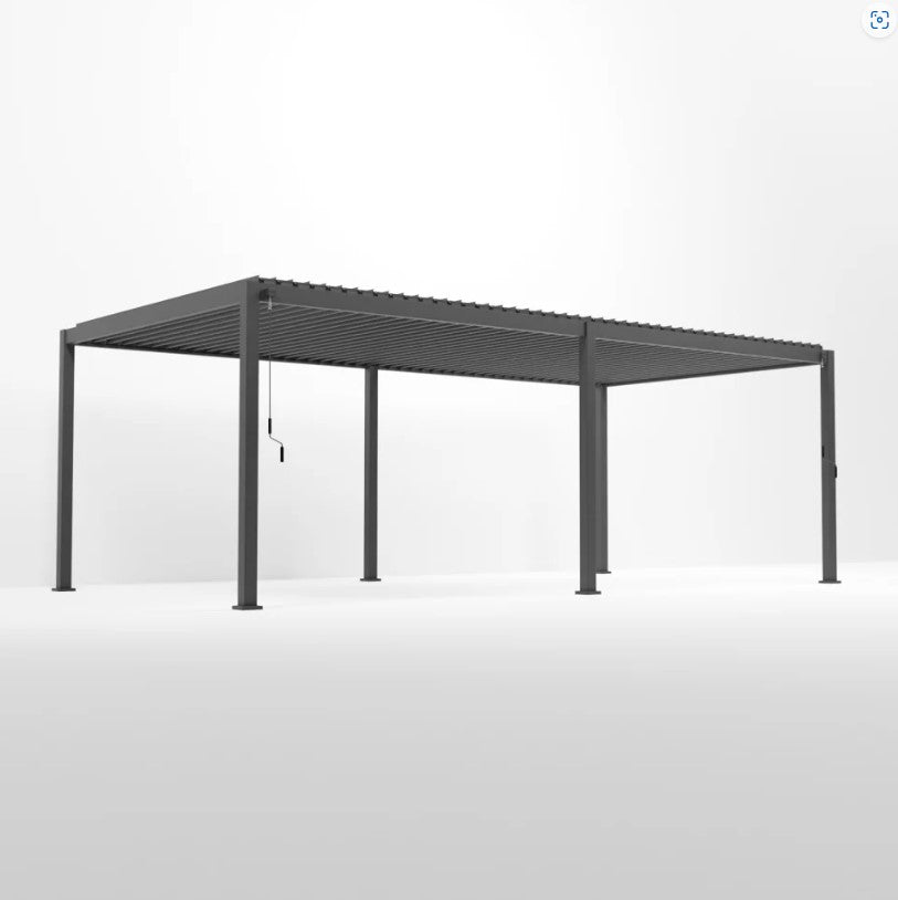 NOVA TITAN 8m x 3.6m Rectangular Pergola – Grey (2026 Model)