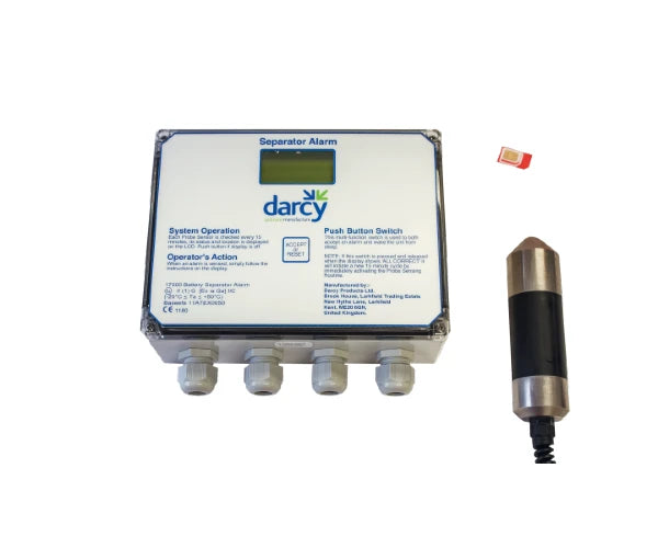 Darcy Battery Powered Oil Separator Beacon Alarm with High Oil Probe | PQ-065/PDSET PP/14012/12V