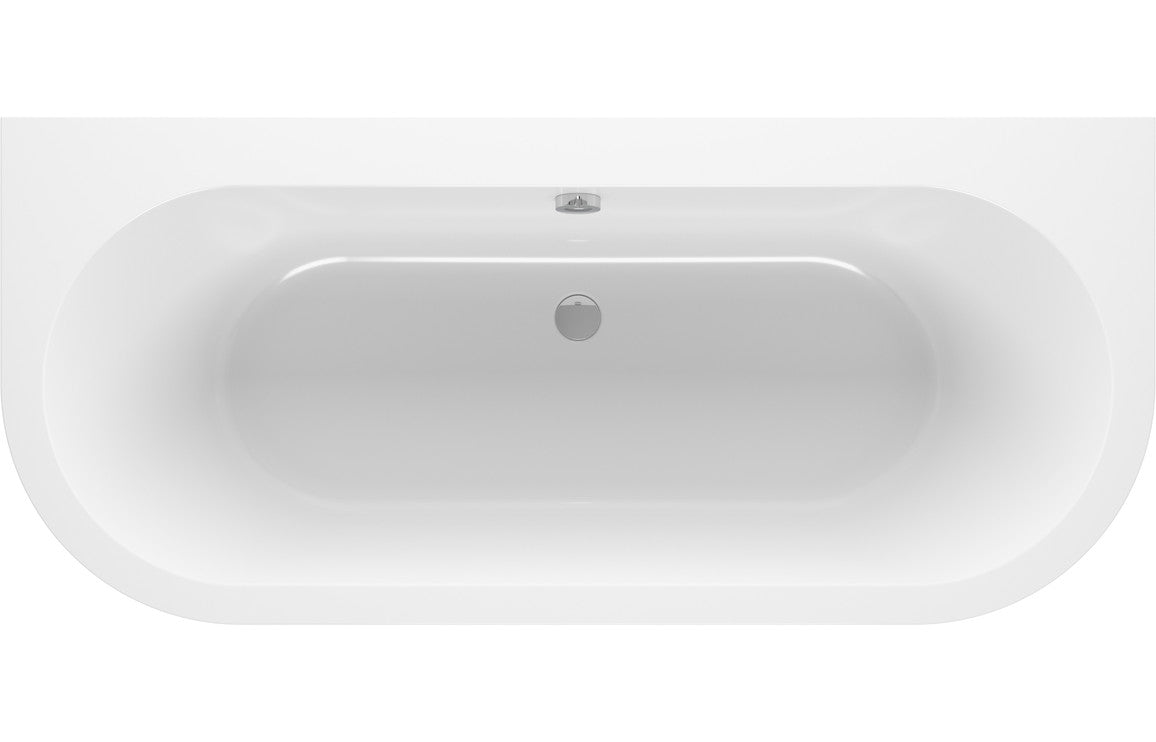 Trojan Curve D Shape Bath 1700x800mm