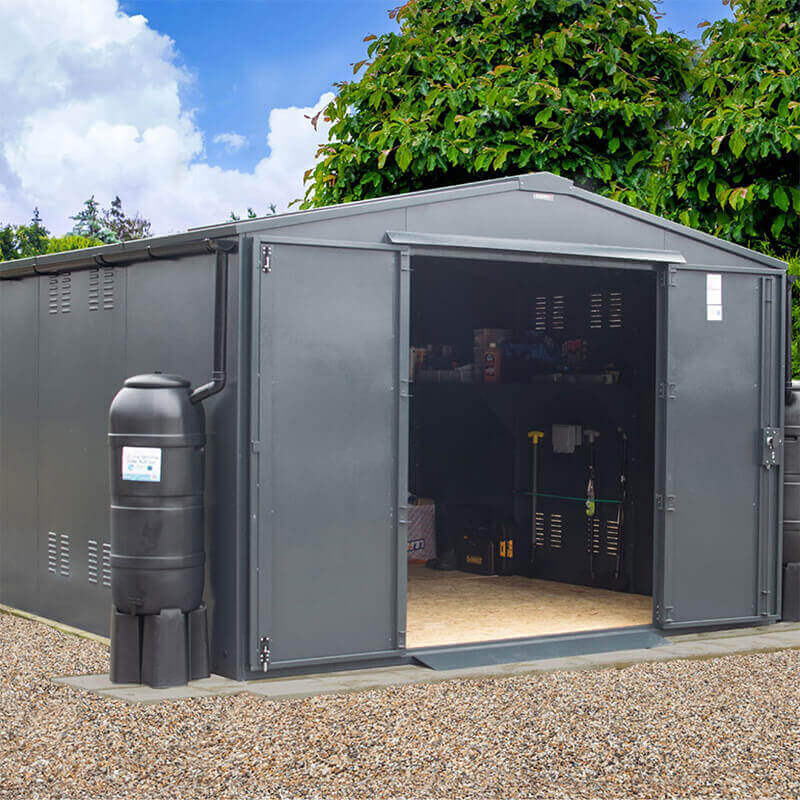 10' x 11' Asgard Garrison Plus Police Preferred Motorbike Workshop Garage (3.11m x 3.48m)