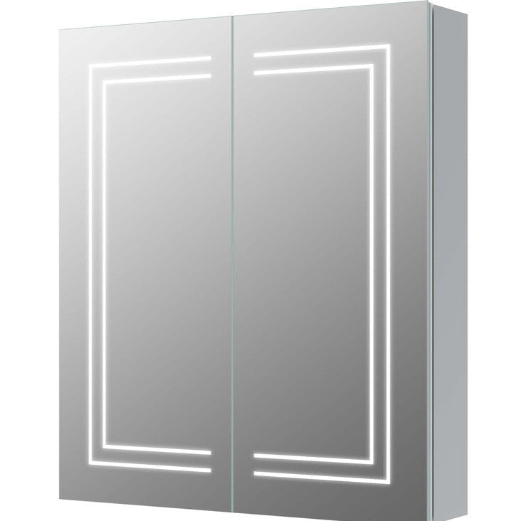 Suki 600mm 2 Door Front-Lit LED Mirror Cabinet