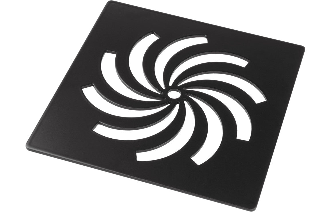 Designer Shower Tray Waste - Matt Black