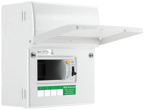 10 Way Unpopulated With 2 X 63A Type A 30Ma Rcd 100A Main Switch CFUD6610A-01