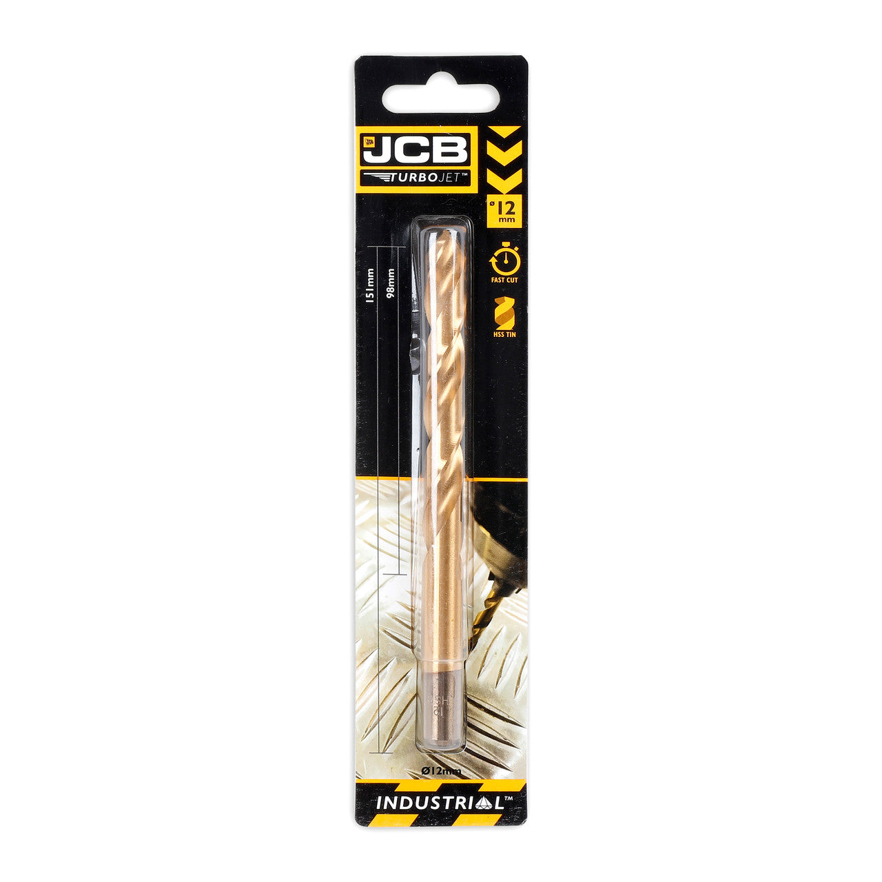 JCB 12 x 151mm HSS Drill Bit TurboJet | 5055803318840