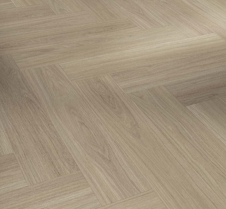 Oak Oxford sanded Vinyl Chalet Trendtime 3 Herringbone Matt-finish texture