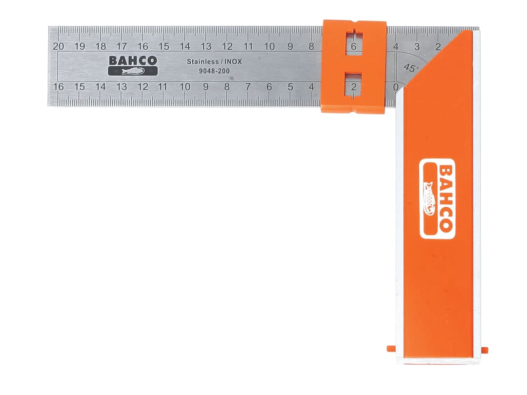 Bahco 9048-300 Aluminium Block & Steel Try Square 300mm (12in) 9048-300