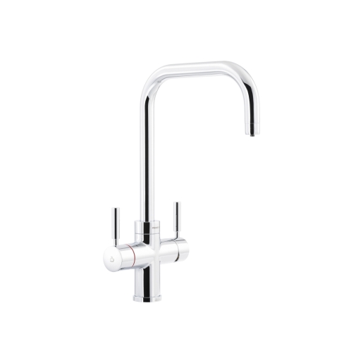 Abode Chrome Brass Protex 3 in 1 Instant Hot Water Mono Bloc Sink Tap