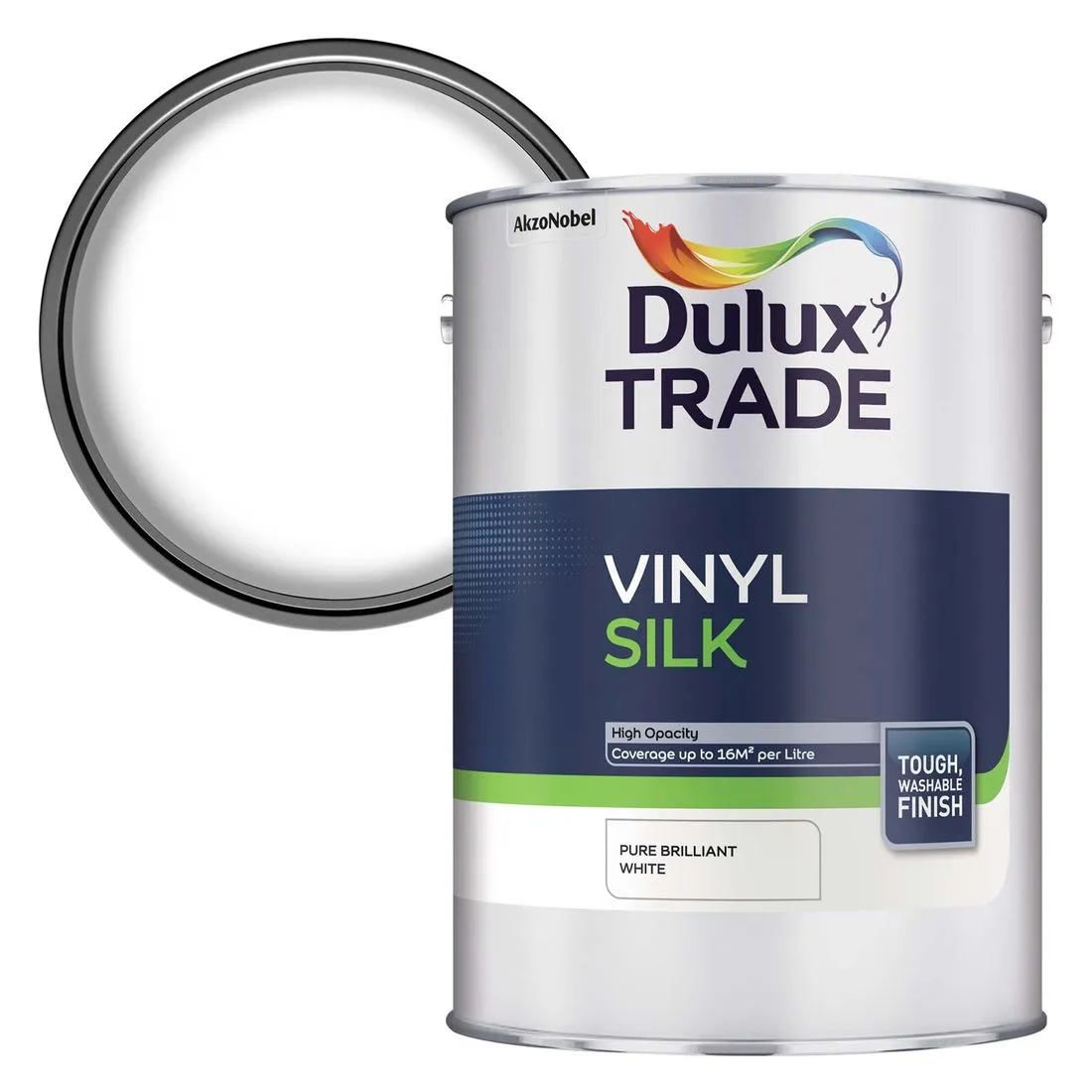 Dulux Trade Vinyl Silk Brilliant White 5L