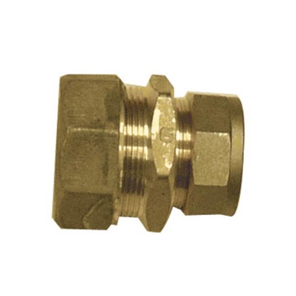 MDPE Copper Adaptor - 20mm x 15mm Brass