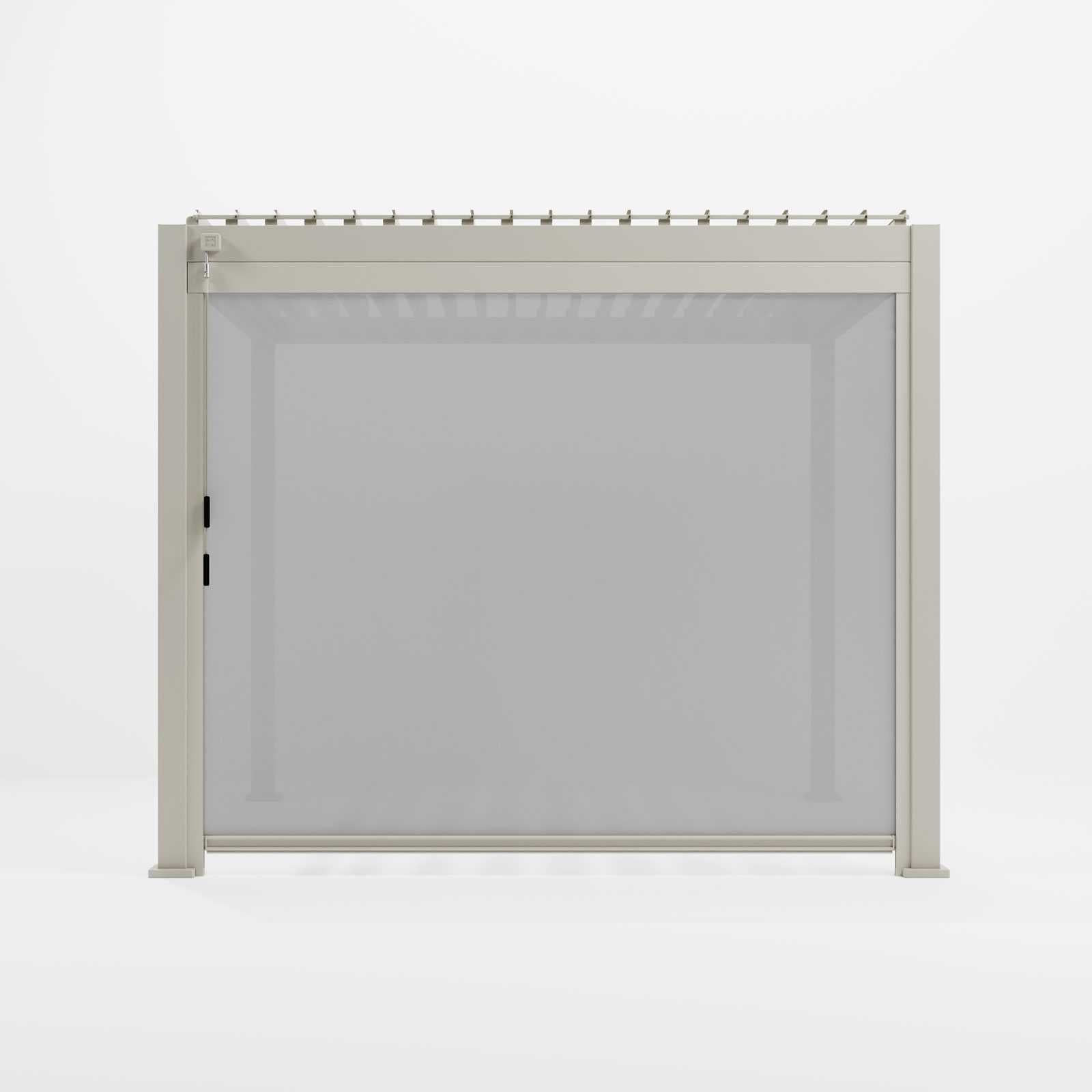 4M NOVA TITAN Aluminium Pergola PRIVACY SCREEN - PEBBLE