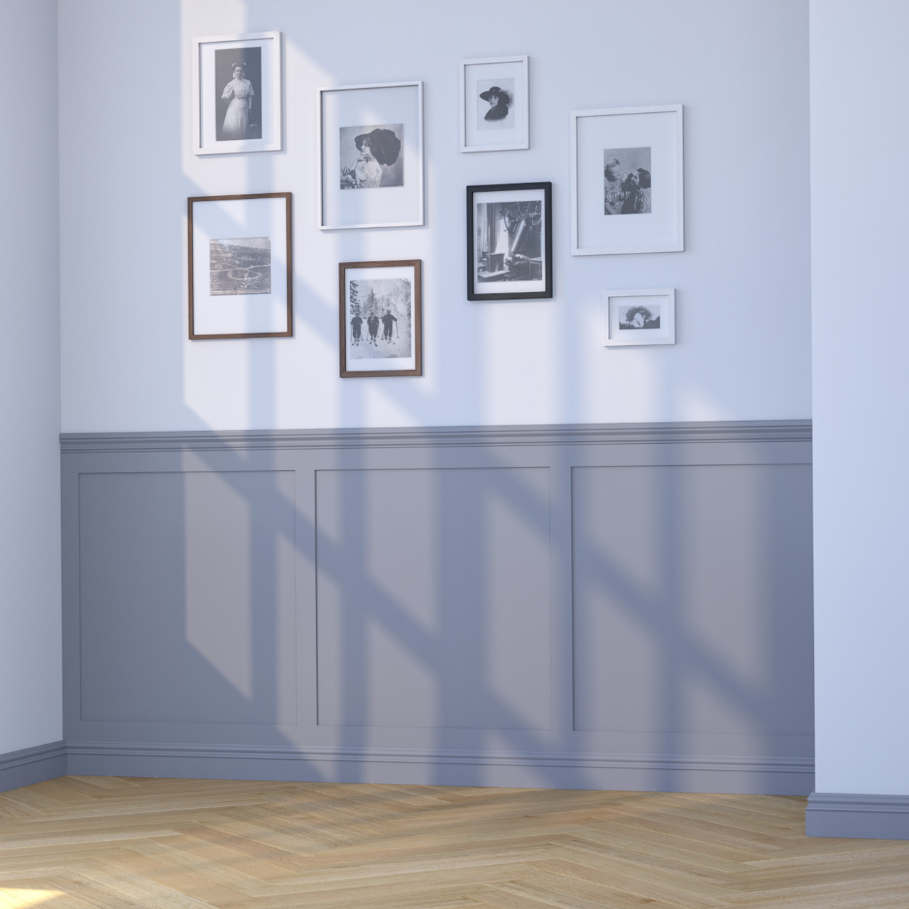 Shaker MDF Half Wall Panelling Kit