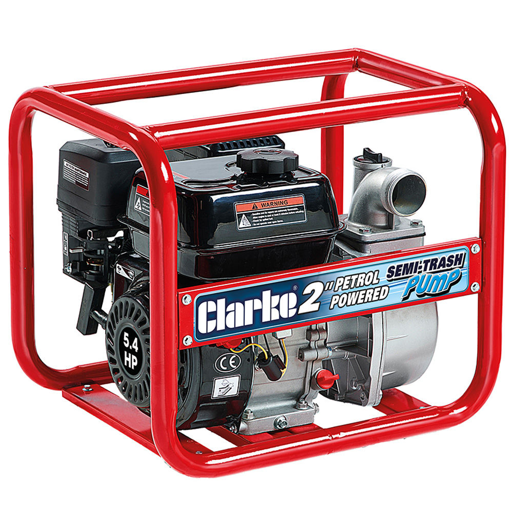 Clarke PF50 Petrol Powered 2 Full-Trash Water Pump"