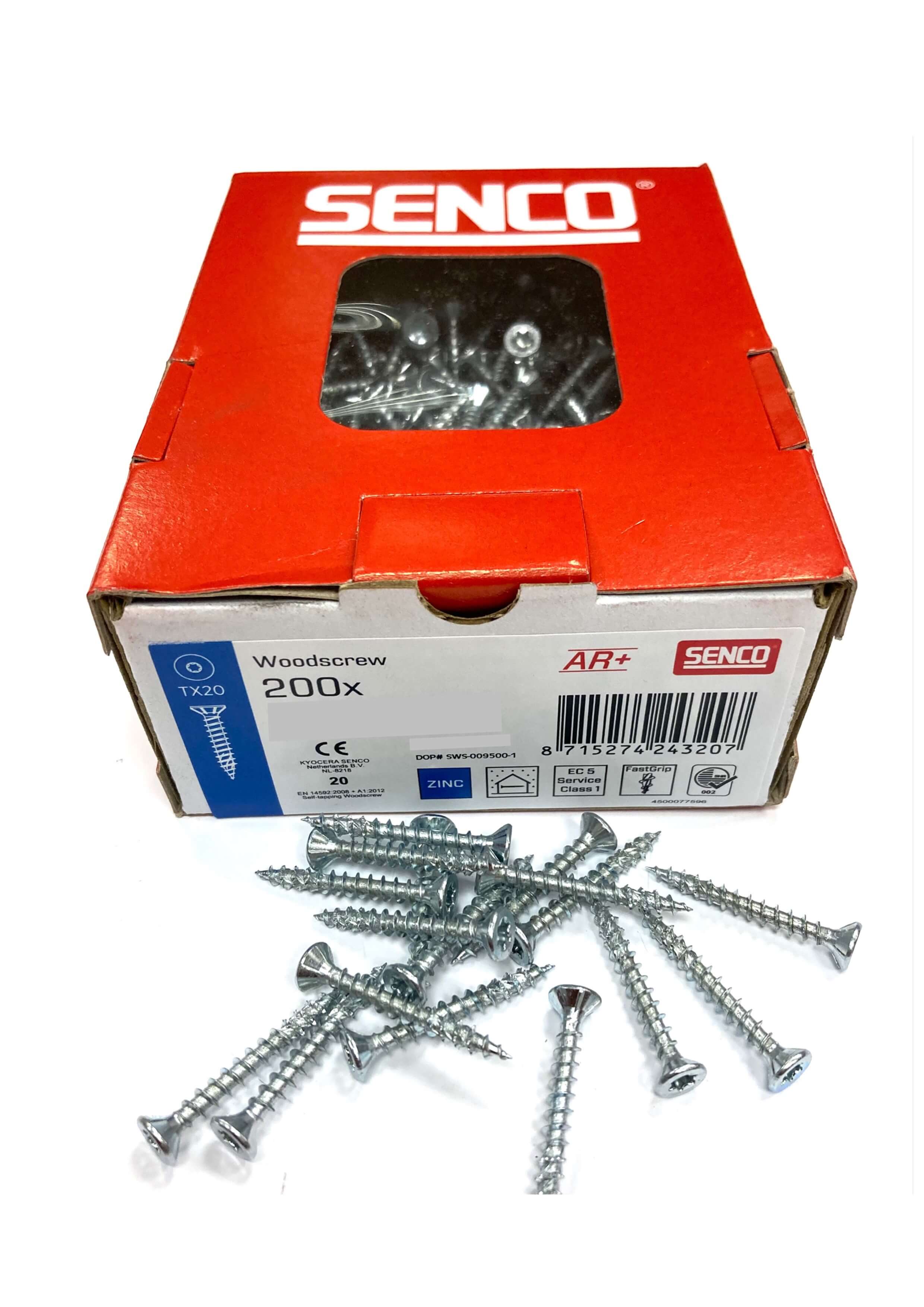 Senco 31048060150 General Purpose Woodscrew Csh Galv 6 0X150 T30 Part Thread BOX 100