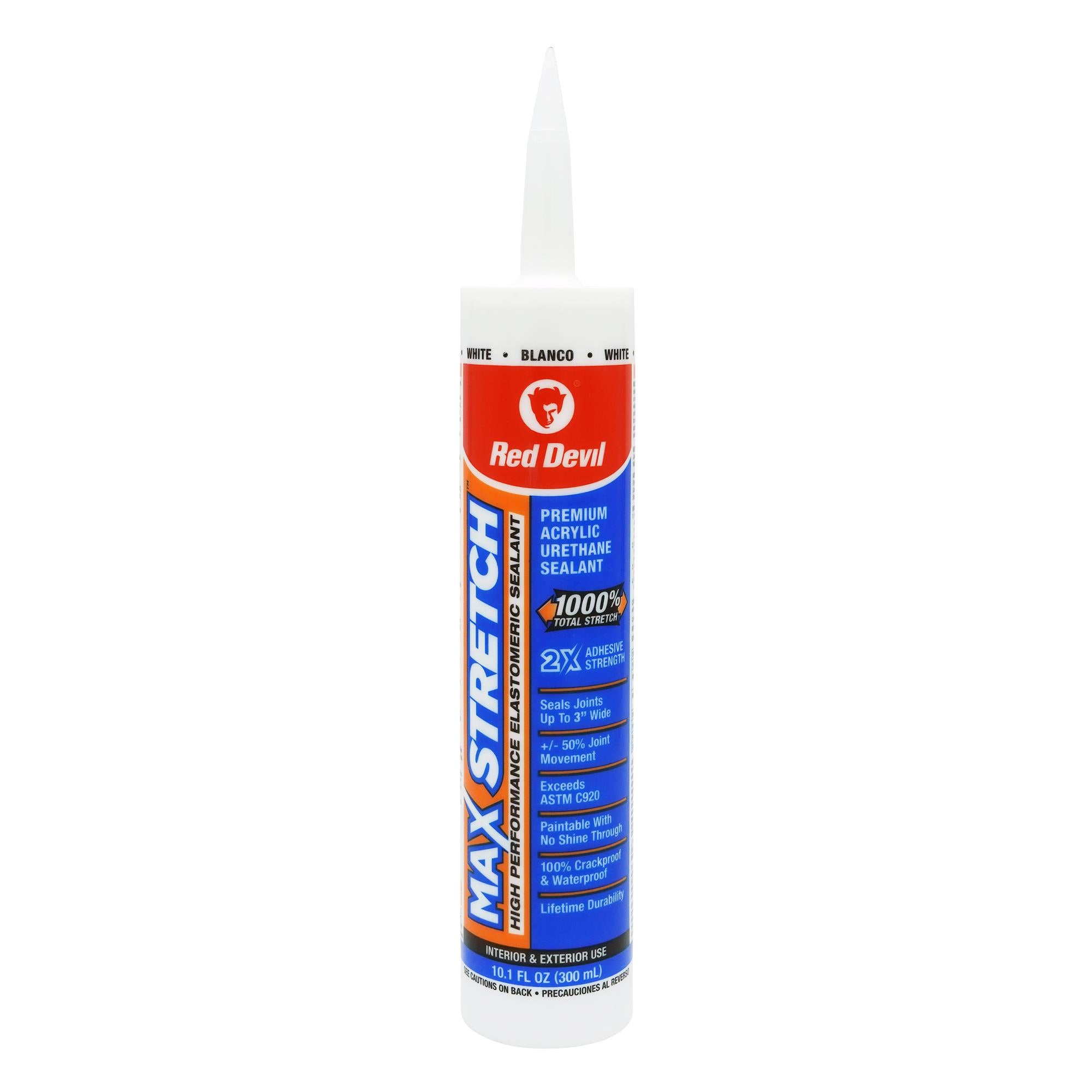 Red Devil MAX STRETCH is a high-performance elastomeric sealant