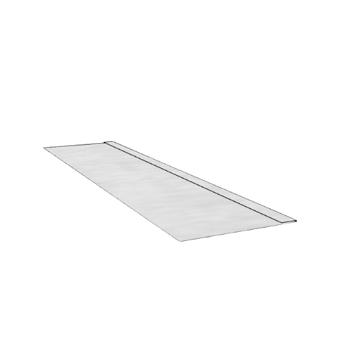 Zinc Soffit Flat Profile Length - 200mm x 2.4mtr